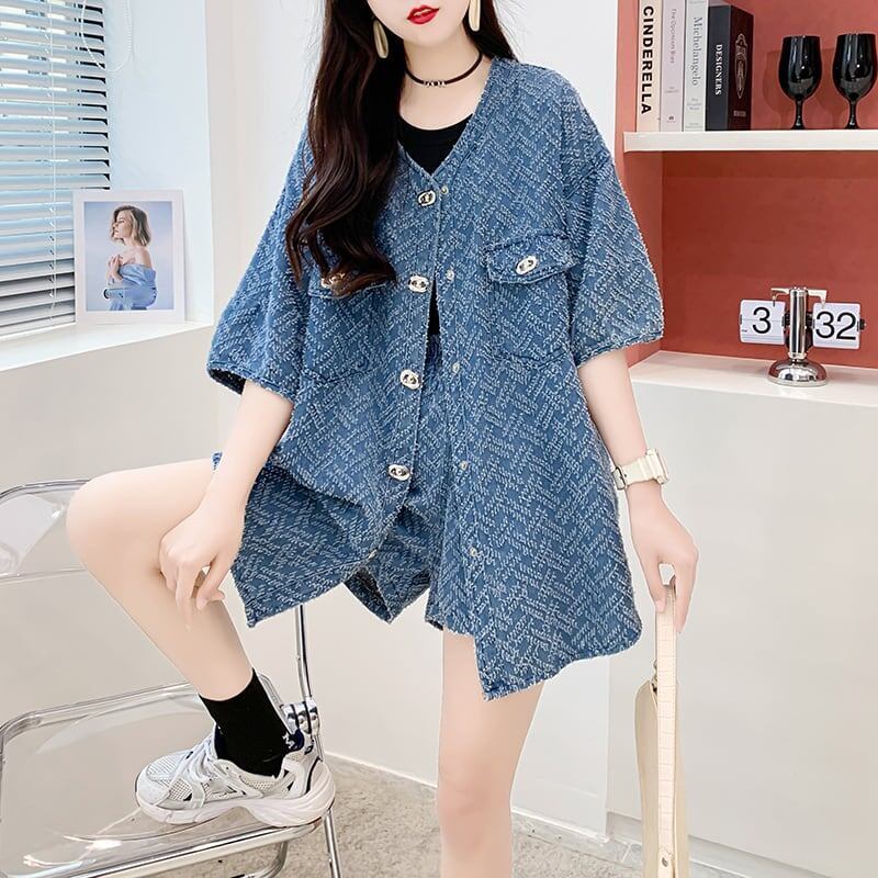 ファッション ジャケット＋パンツ 美人度アップ セットアップ＜S-3198＞
