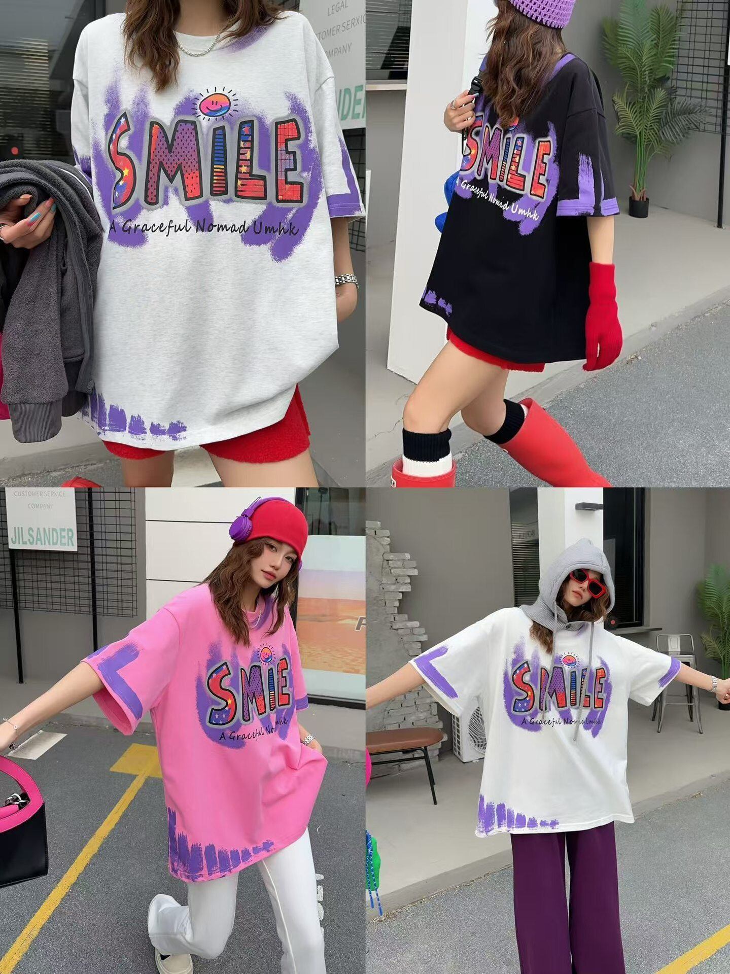 おすすめ 好感度UP 美人度アップ カジュアル 全4色 半袖 Tシャツ ＜S-11234＞