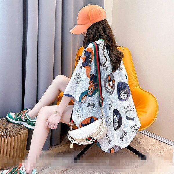 話題沸騰中 カジュアル 個性派 プリント 半袖Tシャツ＜S-8492＞