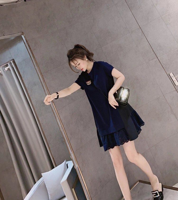 定番シンプル 美人度アップ 今季マストバイ デザイン性抜群 2色選択可 ワンピース<S-11355>