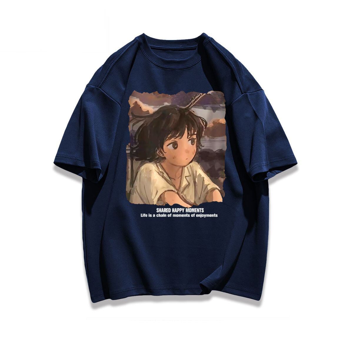 都市ファッショ デザイン オシャレ カジュアル プリント全5色 半袖Tシャツ<S-9258>