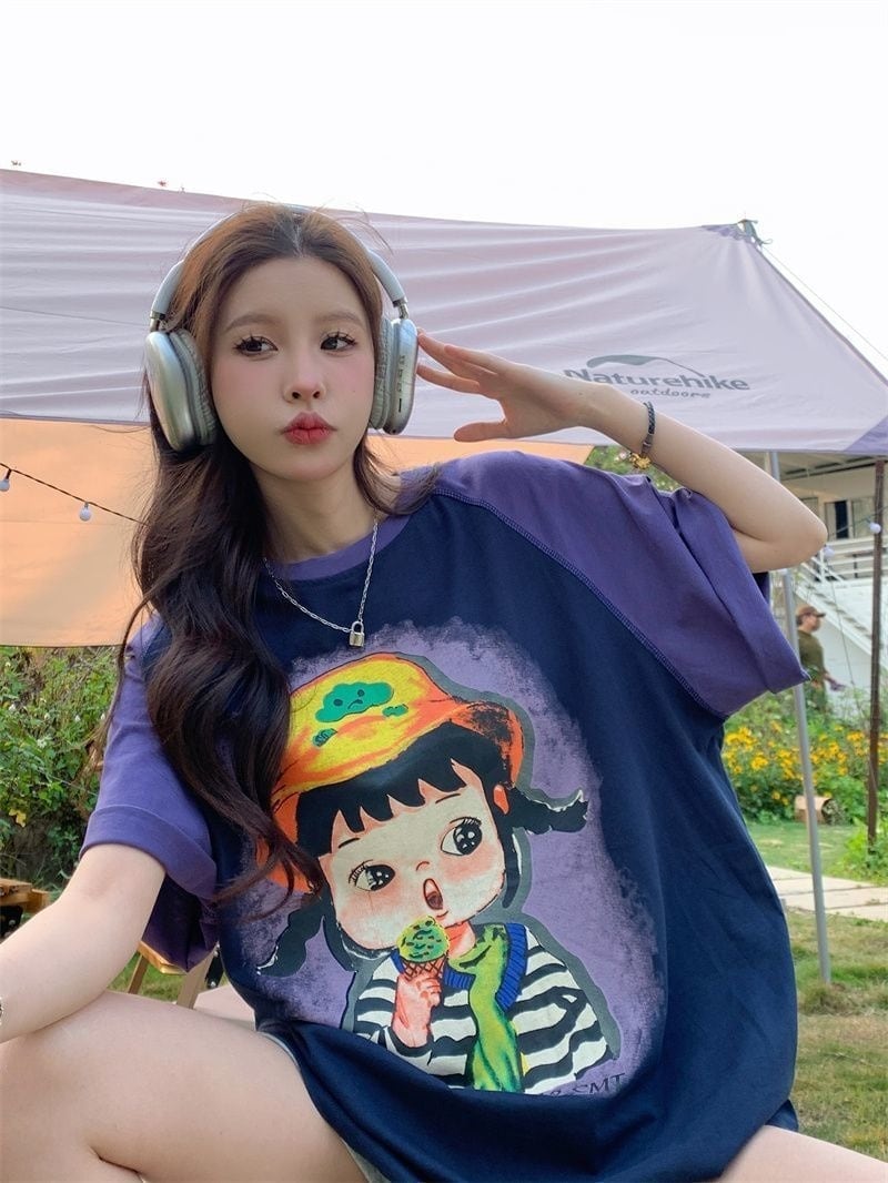 着回し力抜群 個性派 カジュアル プリント 半袖Tシャツ＜S-8163＞
