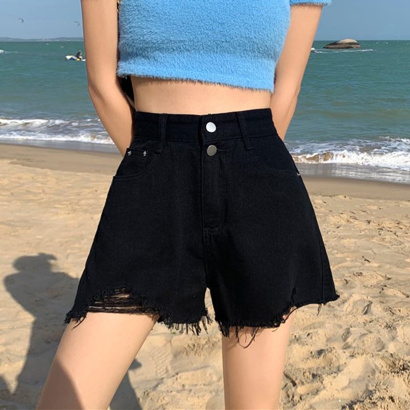 清涼感たっぷり ハイウエスト ファッション パンツ ボトムス＜S-3361＞