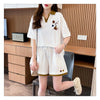 定番シンプル 切り替え カジュアル 半袖Ｔシャツⅹパンツセット全3色 <S-8267>
