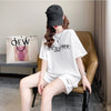 着心地抜群 切り替え 女性力を高める Tシャツ＋ショートパンツ セットアップ＜S-3553＞