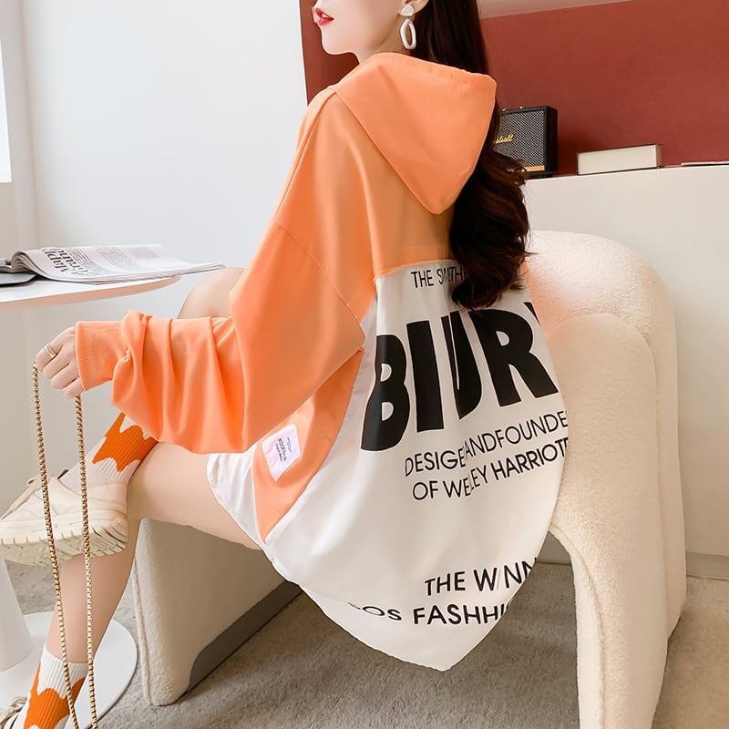 カジュアル 3色選択可 オシャレ度満点 プリント スウェット パーカー＜S-3700＞