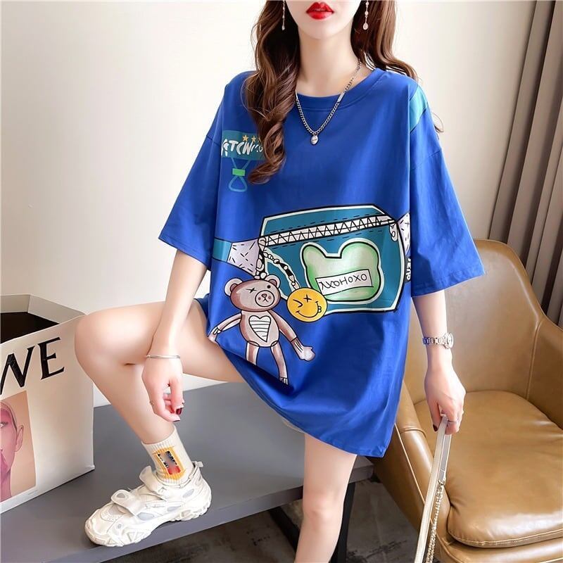 個性的なデザイン 3色選択可 一目惚れ プリント Tシャツ カットソー＜S-3062＞