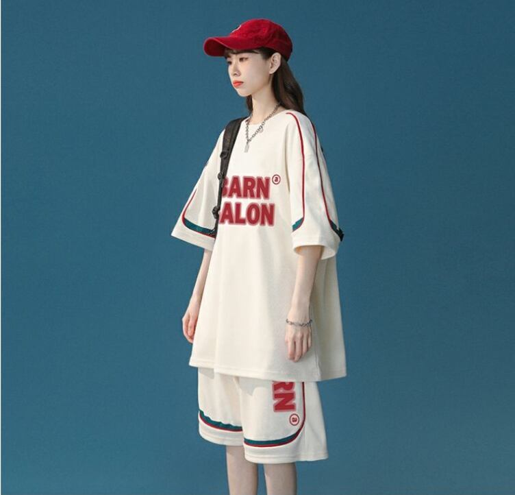 大好評 ファッション カジュアル ルーズ半袖Ｔシャツⅹパンツセット<S-6539>
