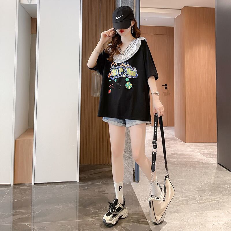 【半額！期間限定！！】オシャレ度満点 キュート 着心地抜群 プリント 全3色 Tシャツ カットソー＜S-8536＞
