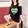 スタイリッシュ 切り替え 一目惚れ プリント Tシャツ カットソー＜S-3521＞