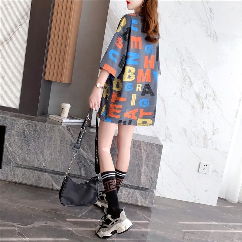 カジュアル 3色選択可 好感度満載 プリント Tシャツ カットソー＜S-3323＞