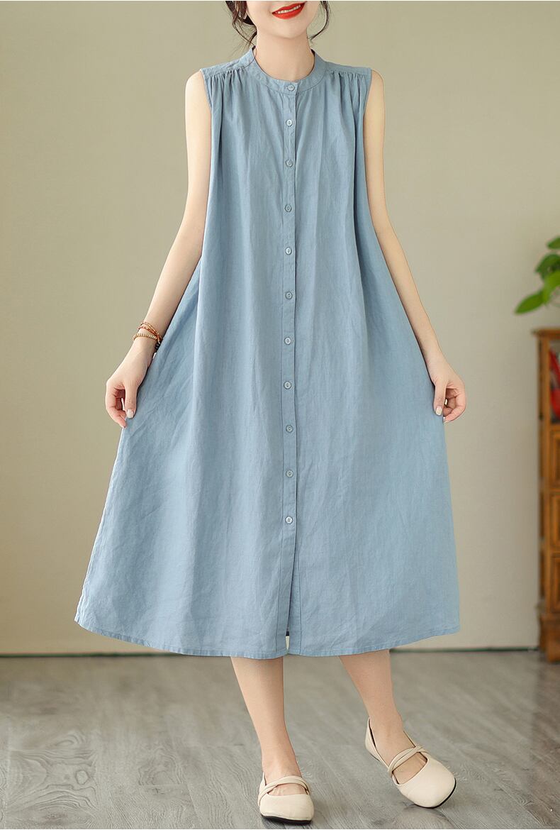 新商品  エレガント 両面ベルベット長袖Tシャツ<S-5124> リンネル ワンピース<S-8170>