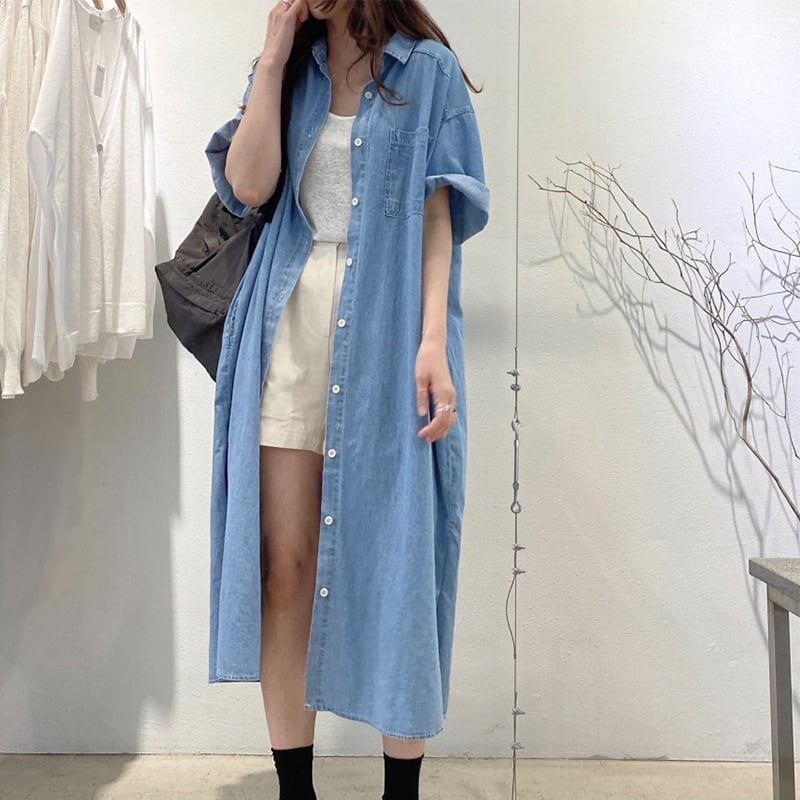 レトロ ルーズ オシャレ度満点 切り替え ワンピース＜S-3286＞