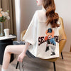 スタイリッシュ 3色選択可 一目惚れ カートゥーンプリント Tシャツ カットソー＜S-3091＞