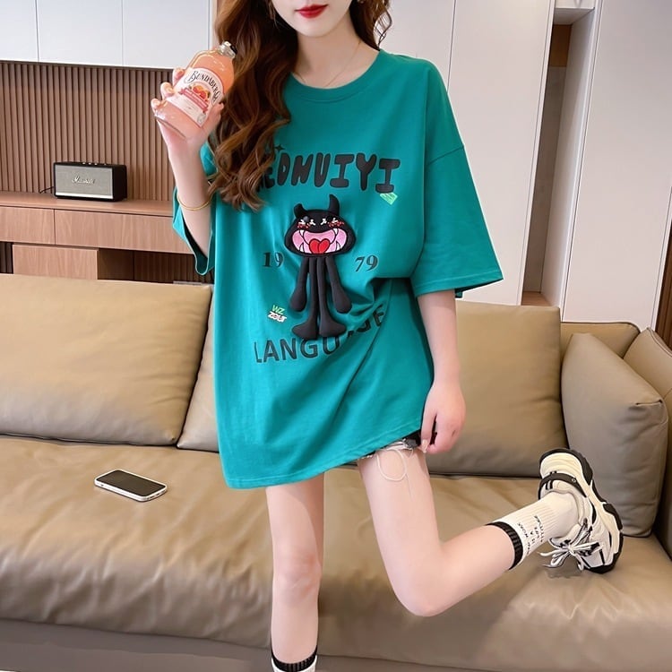 今季マストバイ ファッション 新商品 プリント ゆったり 全4色 半袖 Tシャツ＜S-11365＞