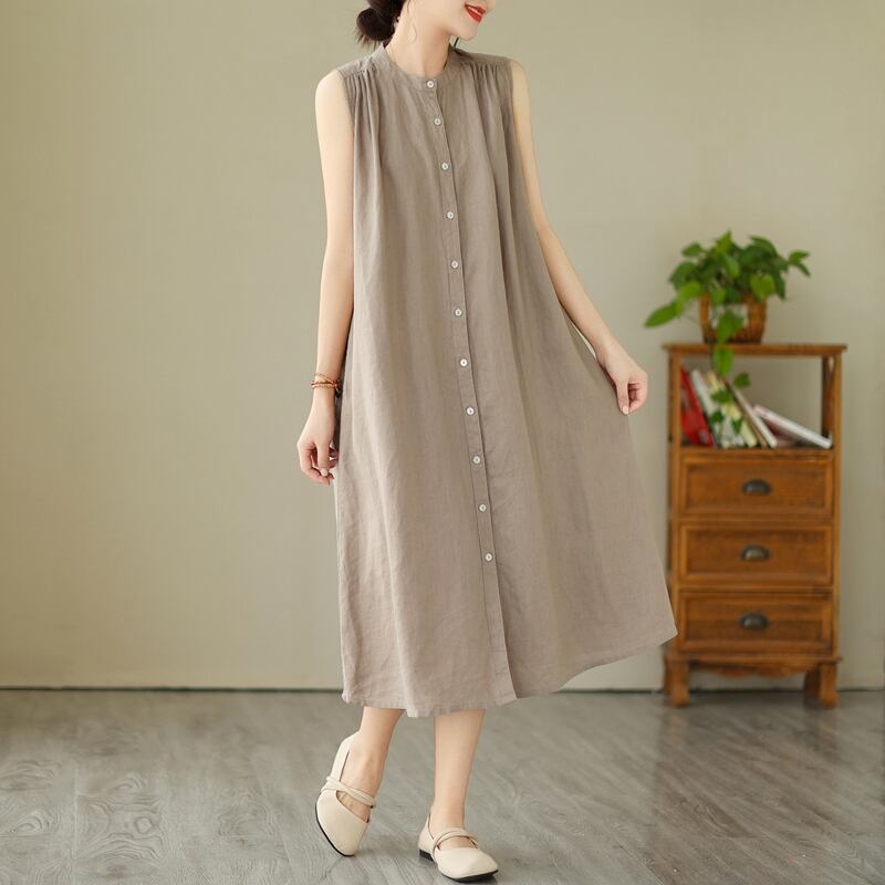 新商品  エレガント 両面ベルベット長袖Tシャツ<S-5124> リンネル ワンピース<S-8170>