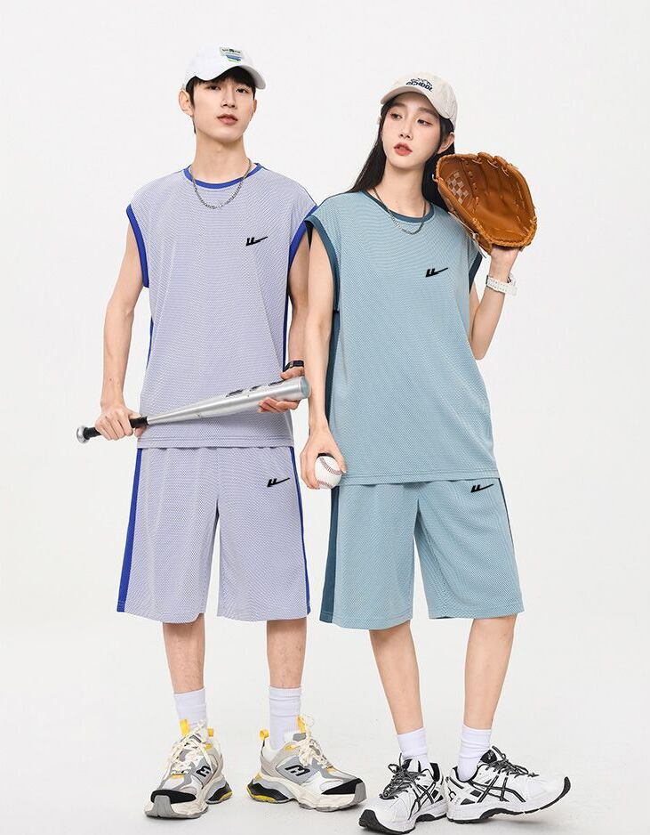 売り切れ必至 ファッション 超人気 男女兼用 ノースリーブＴシャツⅹパンツセット全5色<S-8754>