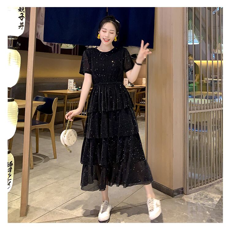 超人気 スウィート 大人可愛い フリル ワンピース ＜S-8619＞