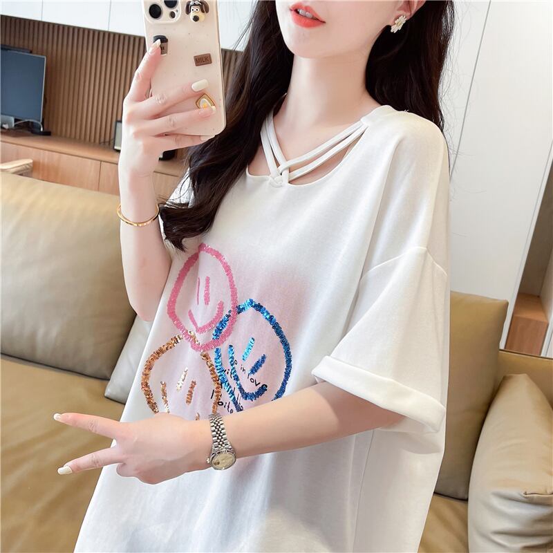 今季マストバイ スウィート 特別デザイン プリント 全2色 半袖Tシャツ<S-8538>