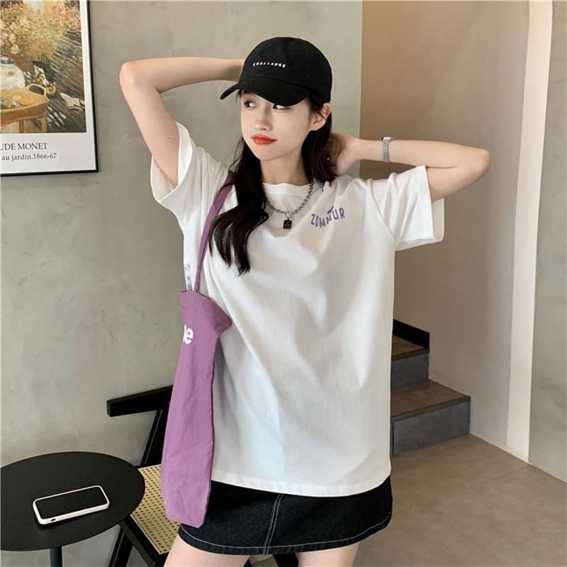 オシャレ度満点 切り替え 一目惚れ プリント Tシャツ カットソー＜S-3560＞