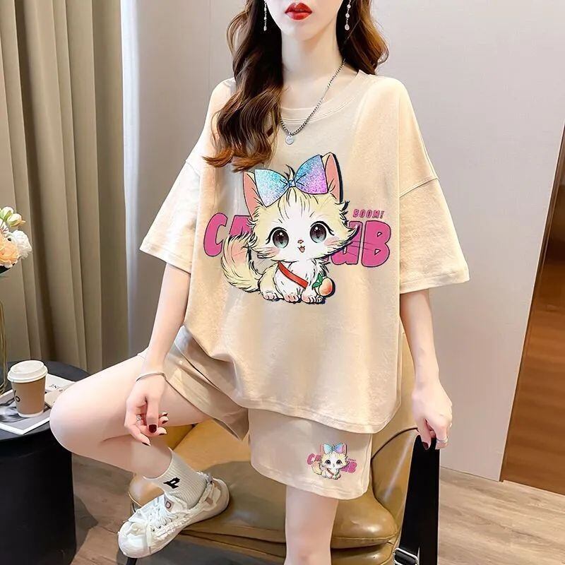 絶対欲しい カジュアル 夏に嬉しい機能付き 半袖Ｔシャツⅹパンツセット全4色<S-11268>