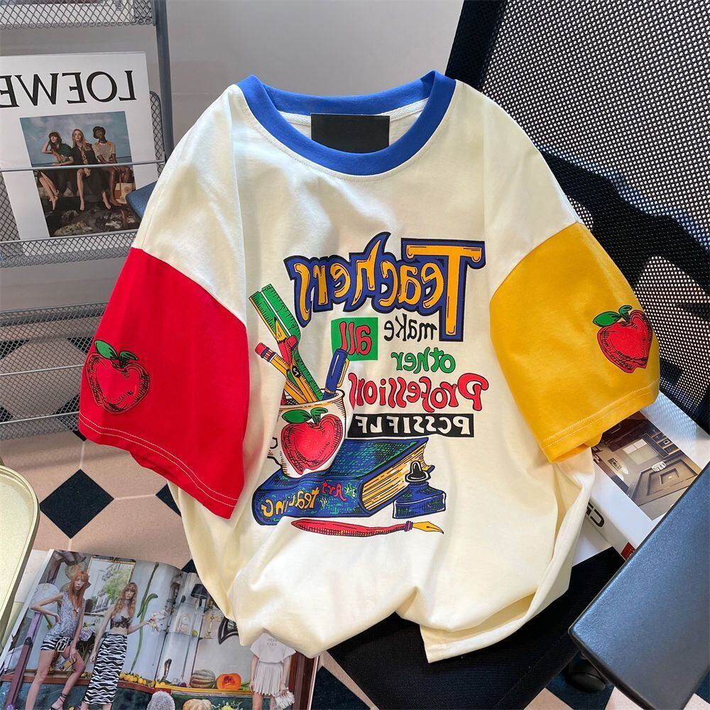 【半額！期間限定！！】カジュアル ルーズ キュート Tシャツ<S-6611>
