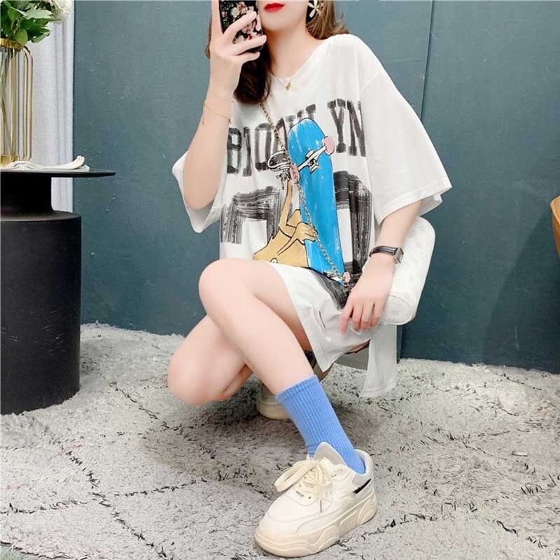デザイン感 3色選択可 チャーミング プリント Tシャツ カットソー＜S-3164＞
