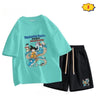 今季マストバイ  ファッション男女兼用 半袖Ｔシャツⅹパンツセット全6色<S-6537>