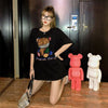 個性的なデザイン 切り替え 一目惚れ プリント Tシャツ カットソー＜S-3481＞