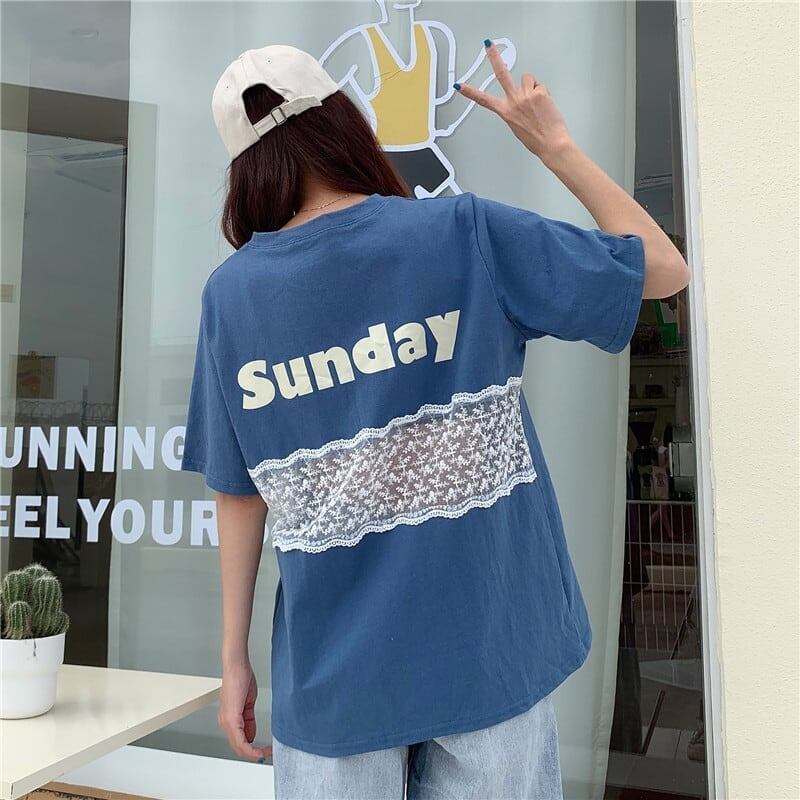 個性的なデザイン 3色選択可 バックで綺麗 Tシャツ カットソー＜S-3023＞