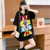 清純甘くて女子力UP ラウンドネック 一目惚れ カートゥーンプリント Tシャツ＜S-2817＞