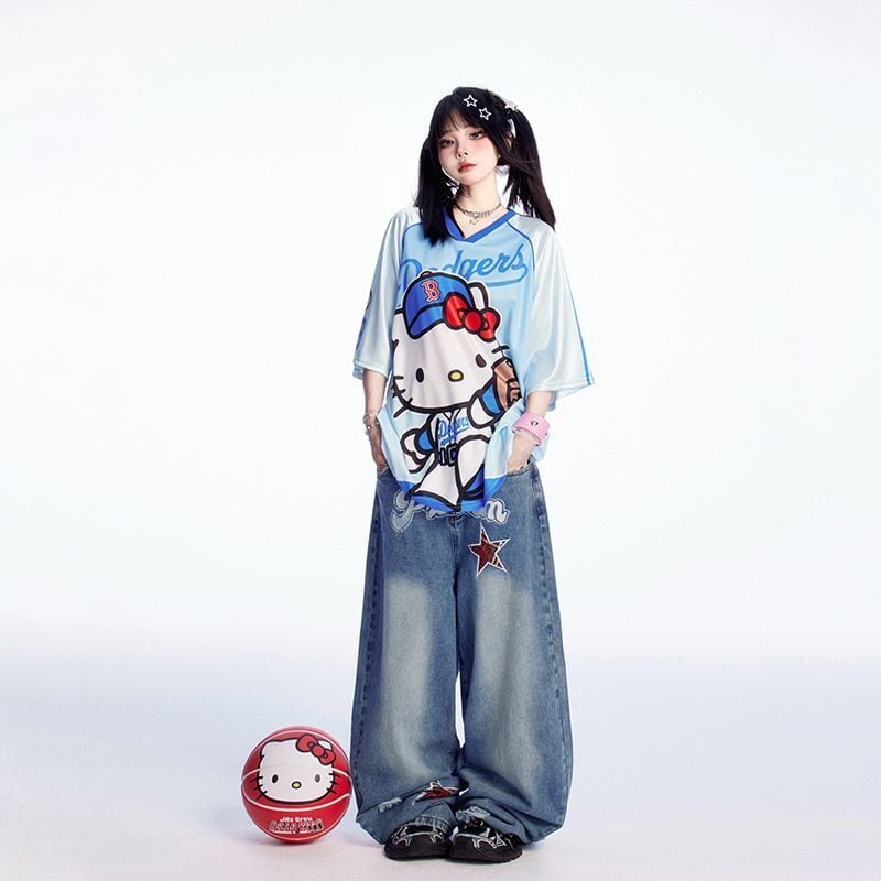 売れ筋 ゆったり ファッション Tシャツ <S-13201>