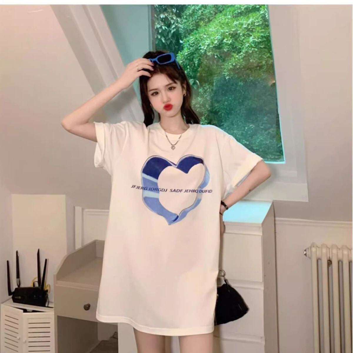 売り切れ必至 カジュアル 上質 ファッション プリント 半袖Tシャツ＜S-8586＞