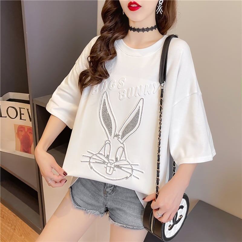 オシャレ度満点 切り替え 着心地抜群 プリント Tシャツ カットソー＜S-3549＞