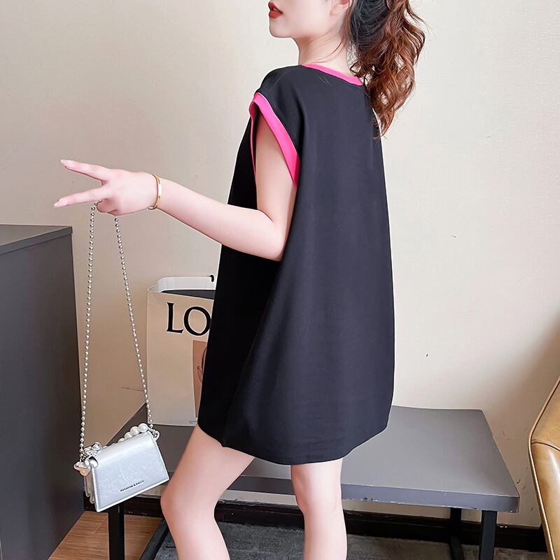 超人気 プリント全4色 軽い生地が夏にぴったり！ ノースリーブ Tシャツ カットソー＜S-9075＞