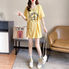 着心地抜群 切り替え 女性力を高める Tシャツ＋ショートパンツ セットアップ＜S-3612＞