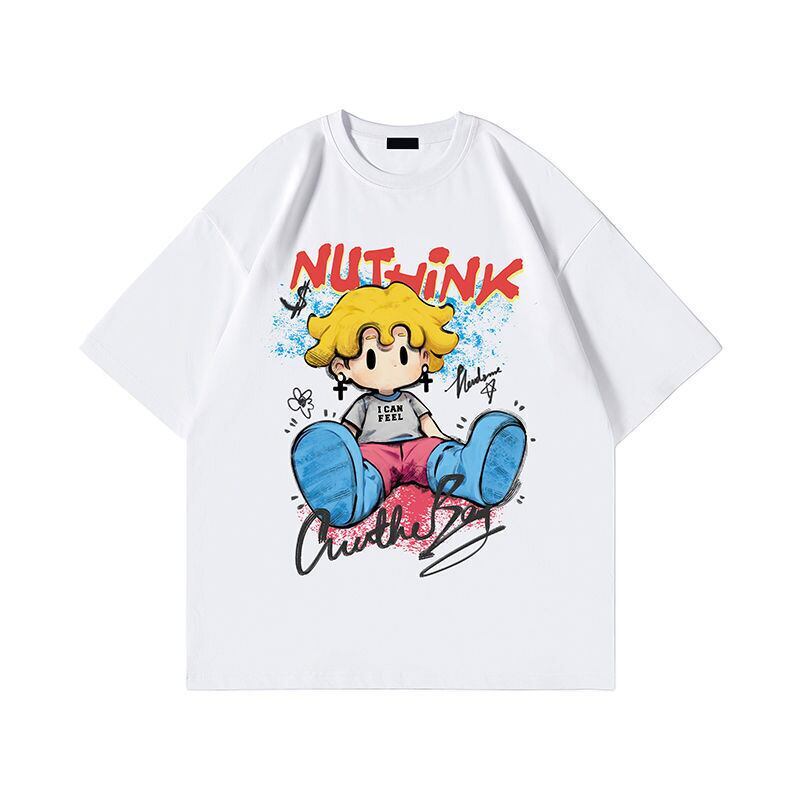 話題沸騰中 目を奪われる 流行新作 カジュアル ゆったり 全2色 半袖Tシャツ＜S-9295＞