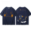 ファッション感満々 デザイン性抜群 全5色 男女兼用 半袖 Tシャツ <S-13036>