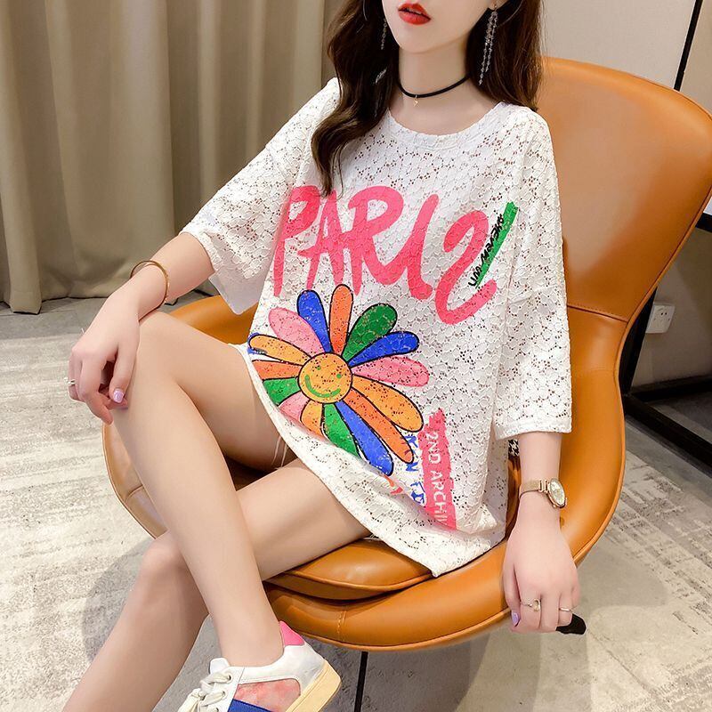 美人度アップ ゆったり スウィート 半袖Tシャツ＜S-8130＞