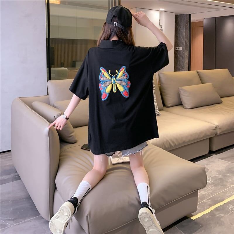 個性的なデザイン プリント 一目惚れ Tシャツ カットソー＜S-3044＞