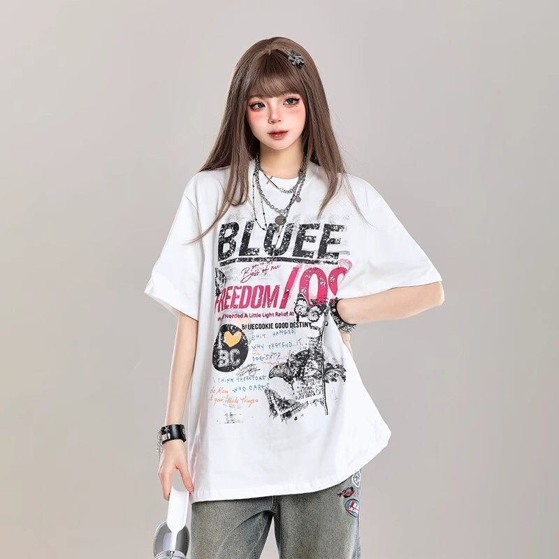 ファッション 早い者勝ち 絶対流行 カジュアル 2色選択 Tシャツ<S-11580>