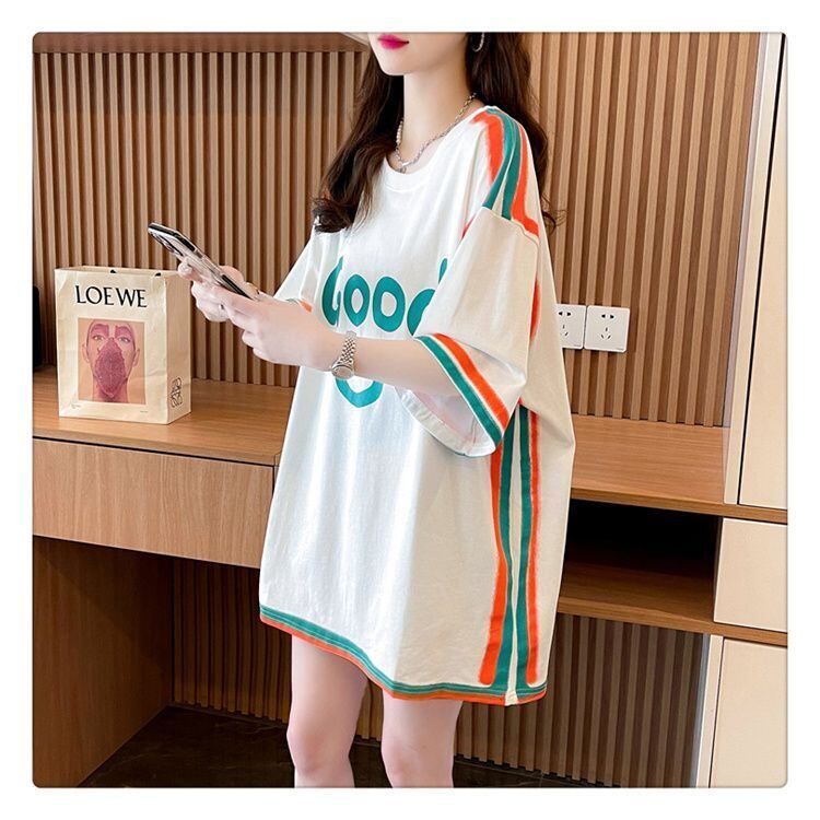 期間限定 プリント全2色 カジュアル 半袖Tシャツ カットソー ＜S-8603＞