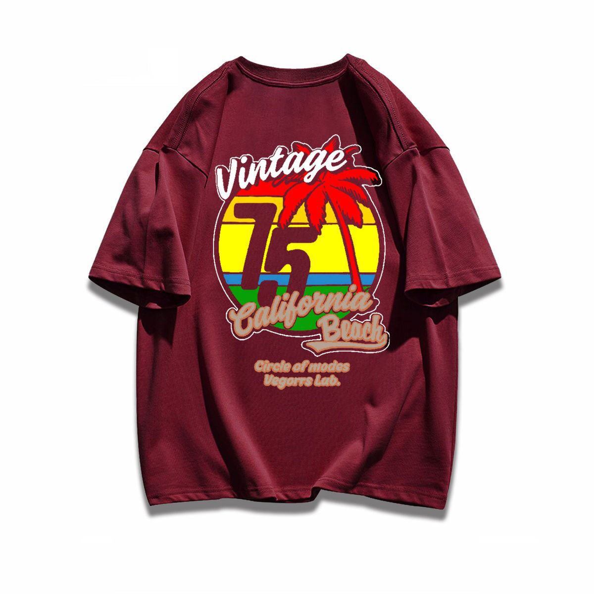 早い者勝ち カジュアル ファッション感満々 ダブルプリント 全5色 半袖Tシャツ<S-9271>