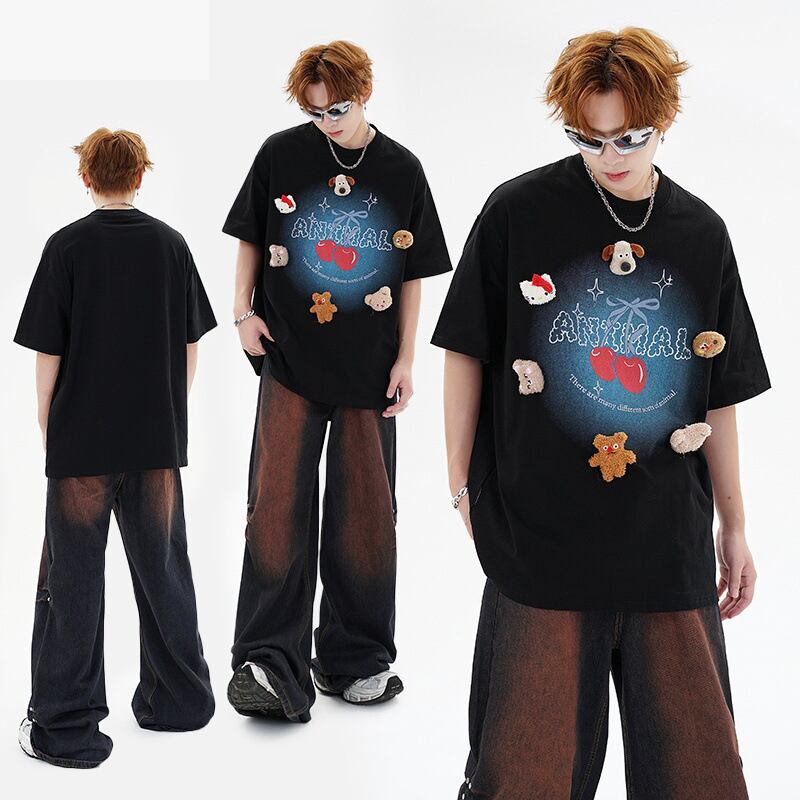 数量限定 ファッション アクティブも綺麗も叶う ゆったり 男女兼用 全3色 半袖Tシャツ＜S-9066＞