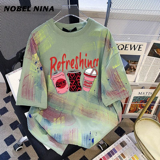 超人気商品 特別デザイン 個性派 絞り染め 半袖 Tシャツ ＜S-8661＞