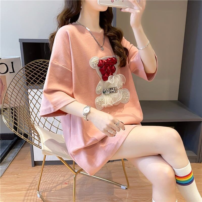 デザインセンス重工業立体パターンベアーズニューアイロンダイヤメッシュ半袖Tシャツ<S-2916>