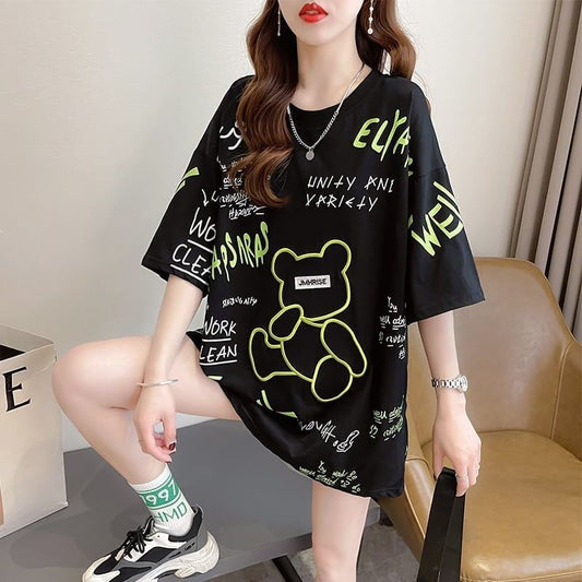 【半額！期間限定！！】早い者勝ちカジュアル 刺繍 好感度満載 半袖 Tシャツ ＜S-3543＞
