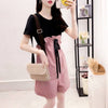 ファッション Tシャツ＋サロペット 美人度アップ セットアップ＜S-3206＞