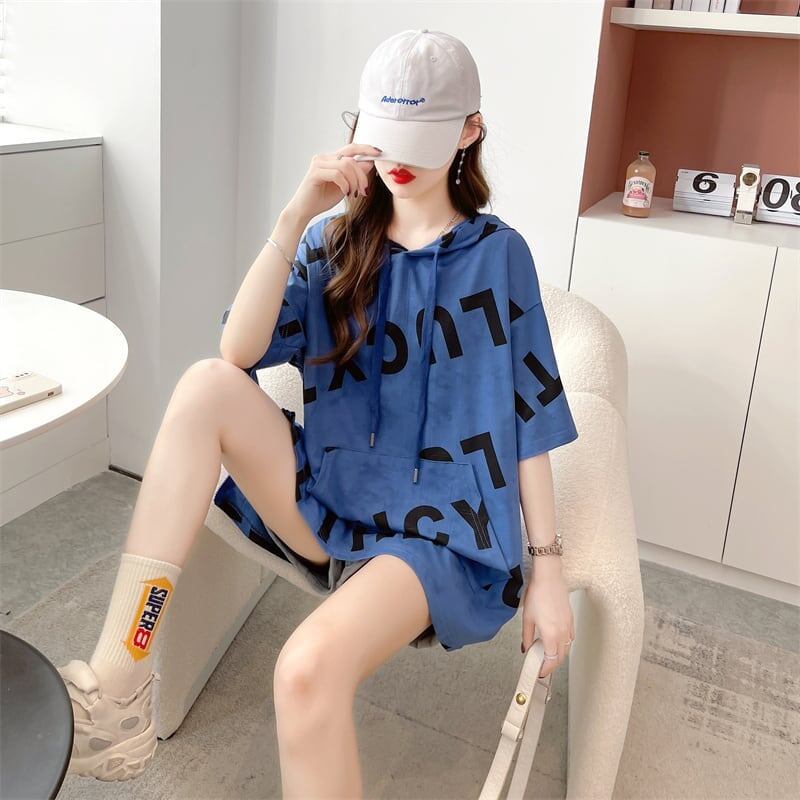 着心地抜群 切り替え 女性力を高める プリント Tシャツ カットソー＜S-3489＞