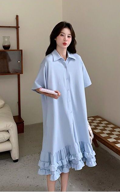 コーデ要らずで抜け感を演出！ 切り替え 上品な大人可愛い ワンピース<S-9033>